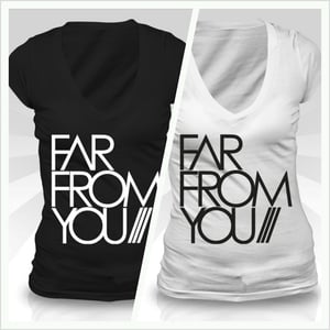Image of Far From You Women's V Neck Tee