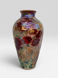 Image 3 of “Small Poppy”  reduction lustre vase