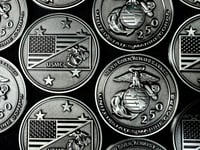 Image 1 of U.S.M.C. 250 Birthday Commemorative Challenge Coin