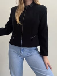 Image 6 of Vintage black blazer jacket // M 