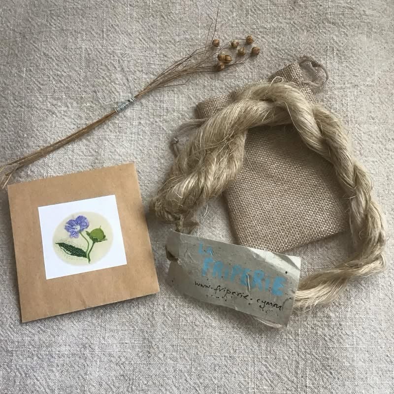 Image of Welsh flax/linen fibre