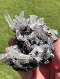 Image 13 of Specularite Quartz Points Cluster #1788
