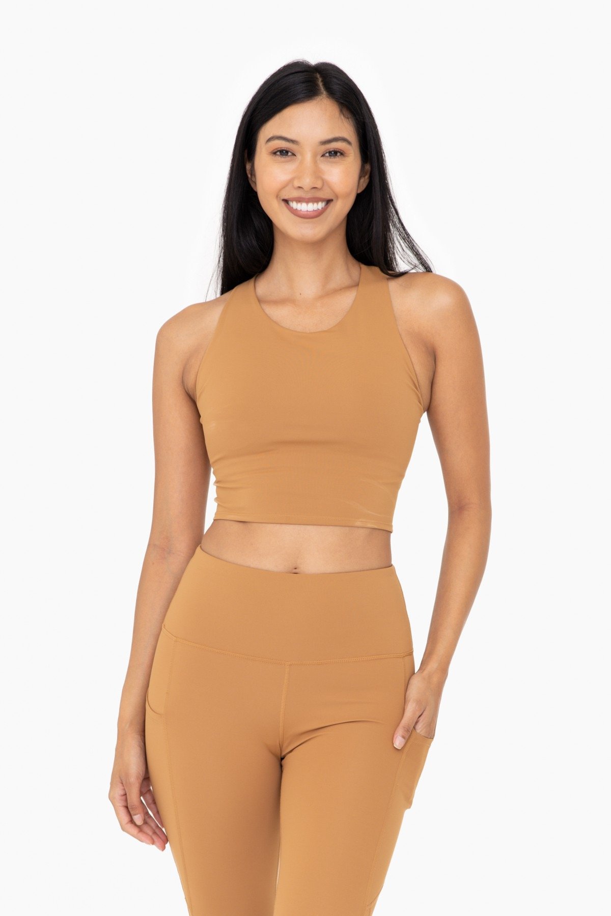 Image of Caramel Cross Back Set