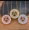 Initial Circle Necklace 