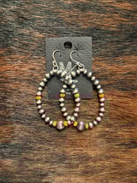 Image 2 of Orange Spiny Round Hoops 