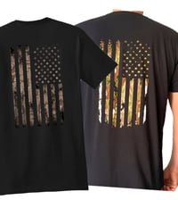 Image 1 of American Flag Drop Camo Shirt