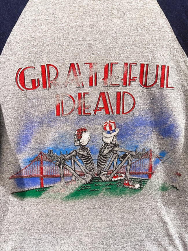 Grateful Dead 1982 Tour Ringer Shirt - Size SM