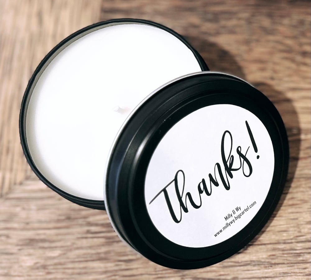 Image of Thanks Tin Soy Candle