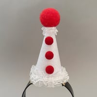 Image 3 of Red/White Clown Hat 