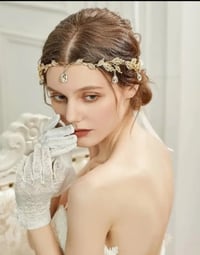 Image 1 of GOLD CELESTIAL VINE BRIDAL HEADPIECE
