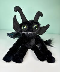 Image 1 of Winged Happy Toothy Monster - Black