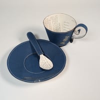 Image 4 of 'Pride and Prejudice' Teacup, Saucer and Spoon set