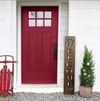 4ft Red Oak Wooden Welcome sign