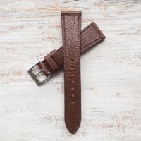 Image 3 of 20mm Classic Pigskin Strap - Mid Brown