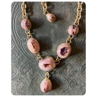 Image 3 of The Oracle Necklace - Cantera Opals and Solid Brass 