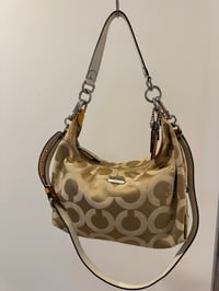 Image 1 of Coach Op Art 2-Way Hobo Handbag