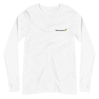 Image 1 of Unisex Long Sleeve Tee - embroidered logo