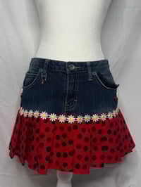 Image 3 of Daisy Bug pleated mini skirt 🐞🌼
