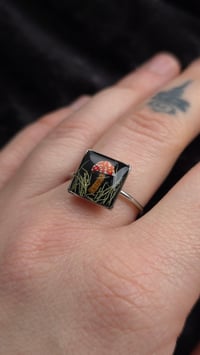 Image 1 of Fly agaric mushroom ring square