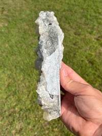 Image 10 of Green Fluorite On Druzy Quartz With UV Dog Tooth Calcite #2223