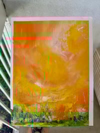 Image 2 of “My Favorite Time Of Day” oil painting on paper 9 x 12 inches