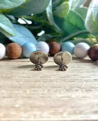 Image 4 of Baseball Cabochon Studs