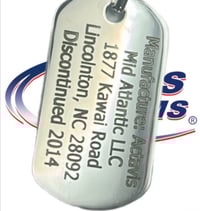 Image 1 of Actavis Dog Tag (Sterling Silver)