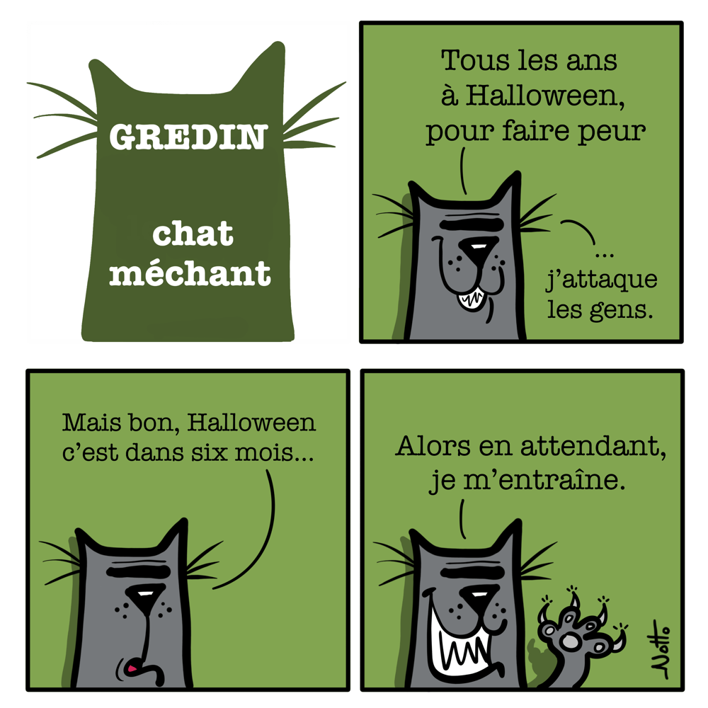 Gredin, chat méchant 