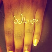 Image of "Believe" Word Ring