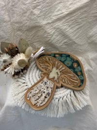 Mushroom spoon rest-olive