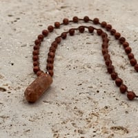 Image 1 of Goldstone & Stone Pendant Necklace