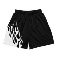 Image 2 of Full Flame mesh shorts