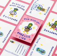 Image 1 of Enten Postkarten Set 4 (neu)