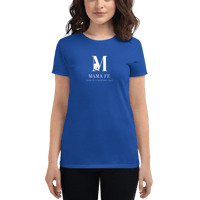 Image 1 of MamaFe White Font with FMS Logo Women's short sleeve t-shirt