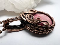 Image 2 of Rhodonite and Copper Necklace