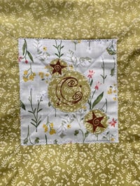 Image 6 of moth garden quilted bag