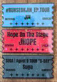 Image 1 of Kpop Tour Ticket Stickers
