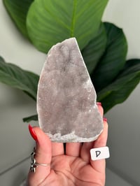 Image 4 of SMALL SELF STANDING COTTON CANDY APOPHYLITE CUT BASES -INDIA-