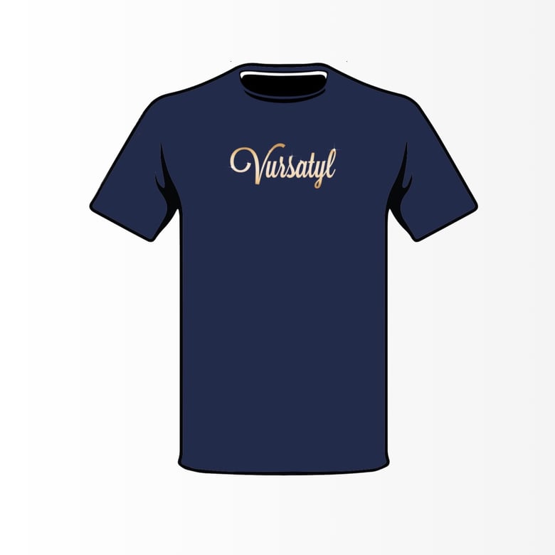 Image of Vursatyl Logo T-Shirt / Navy Blue