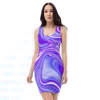 Image 2 of Purple Vortex Tight Dress