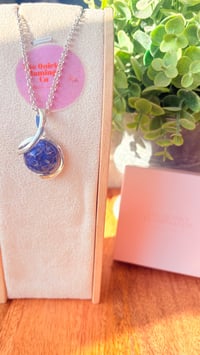 Cornflower Ribbon Twist Pendant