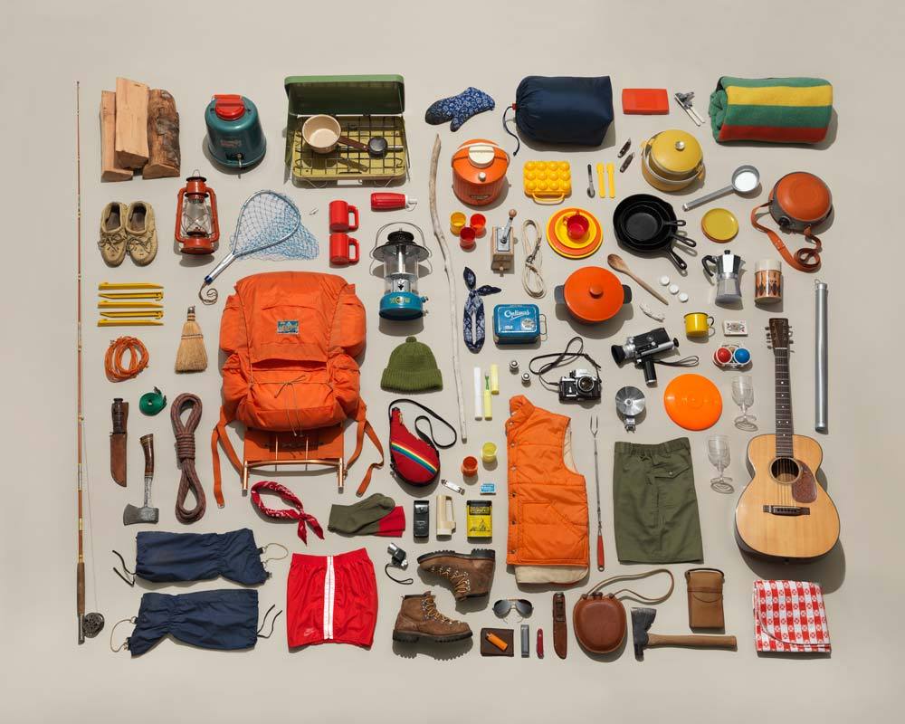 Image of Vintage Camping Gear Collection