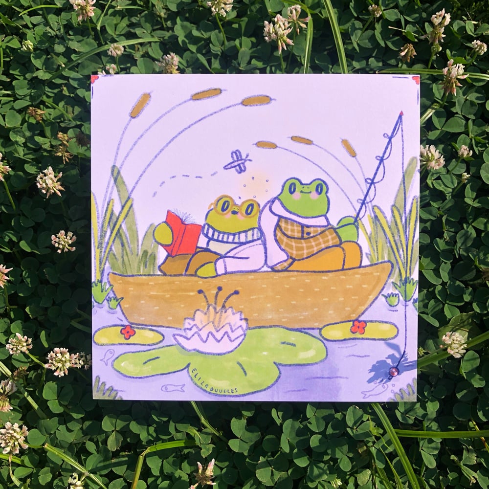 Image of Frog & Toad Dream Boat Art Print