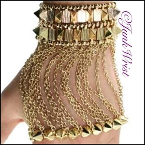 Image of Spiked Hand Chain!! 