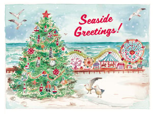 Image of Christmas Tree on Boardwalk Card