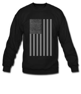 Image of ::Elephant Print X US Flag:: Crewneck Sweater