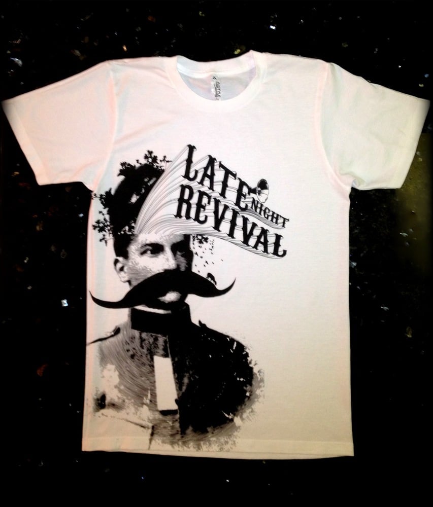 Image of Late Night Revival - Mustache Tee