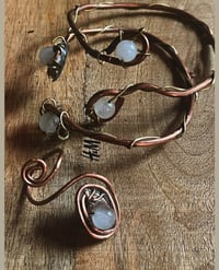 Image 6 of Venusian spiral bangle ring set 