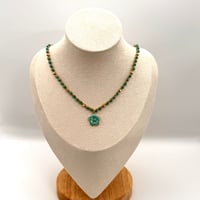 Image 2 of Teal Lei Flower Necklace