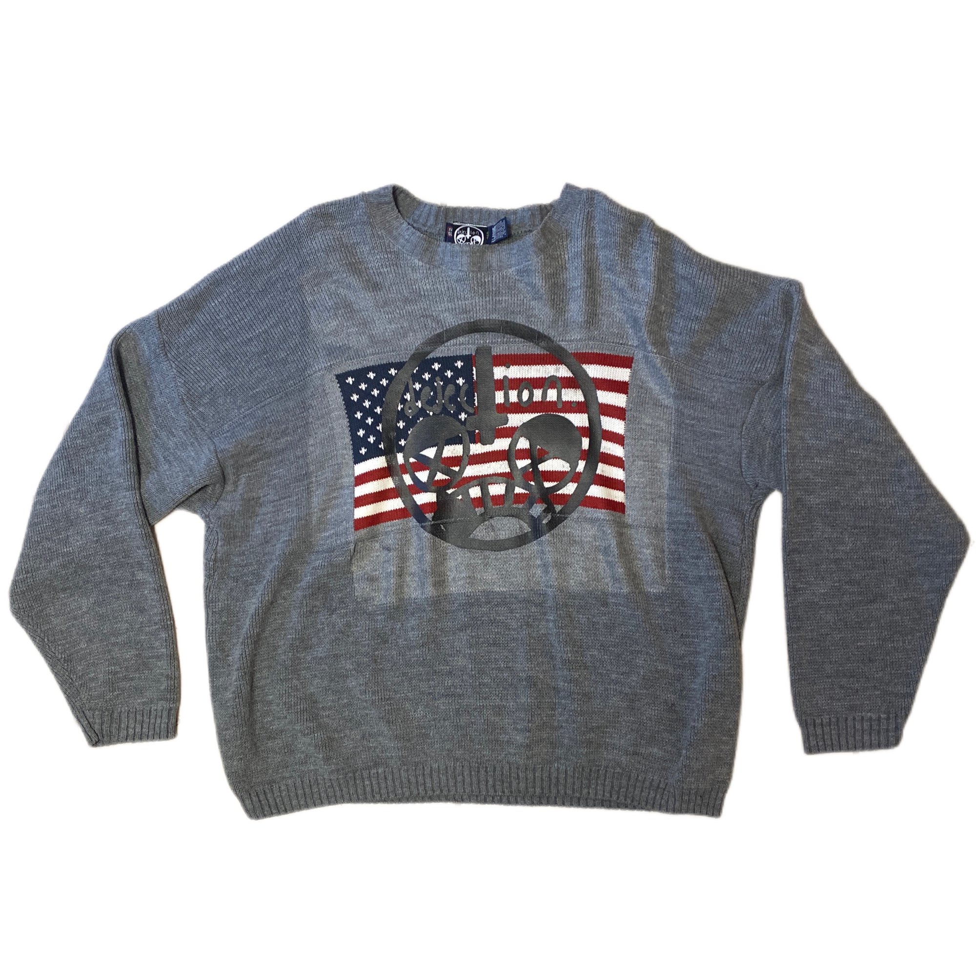 XL Knit american flag sweater